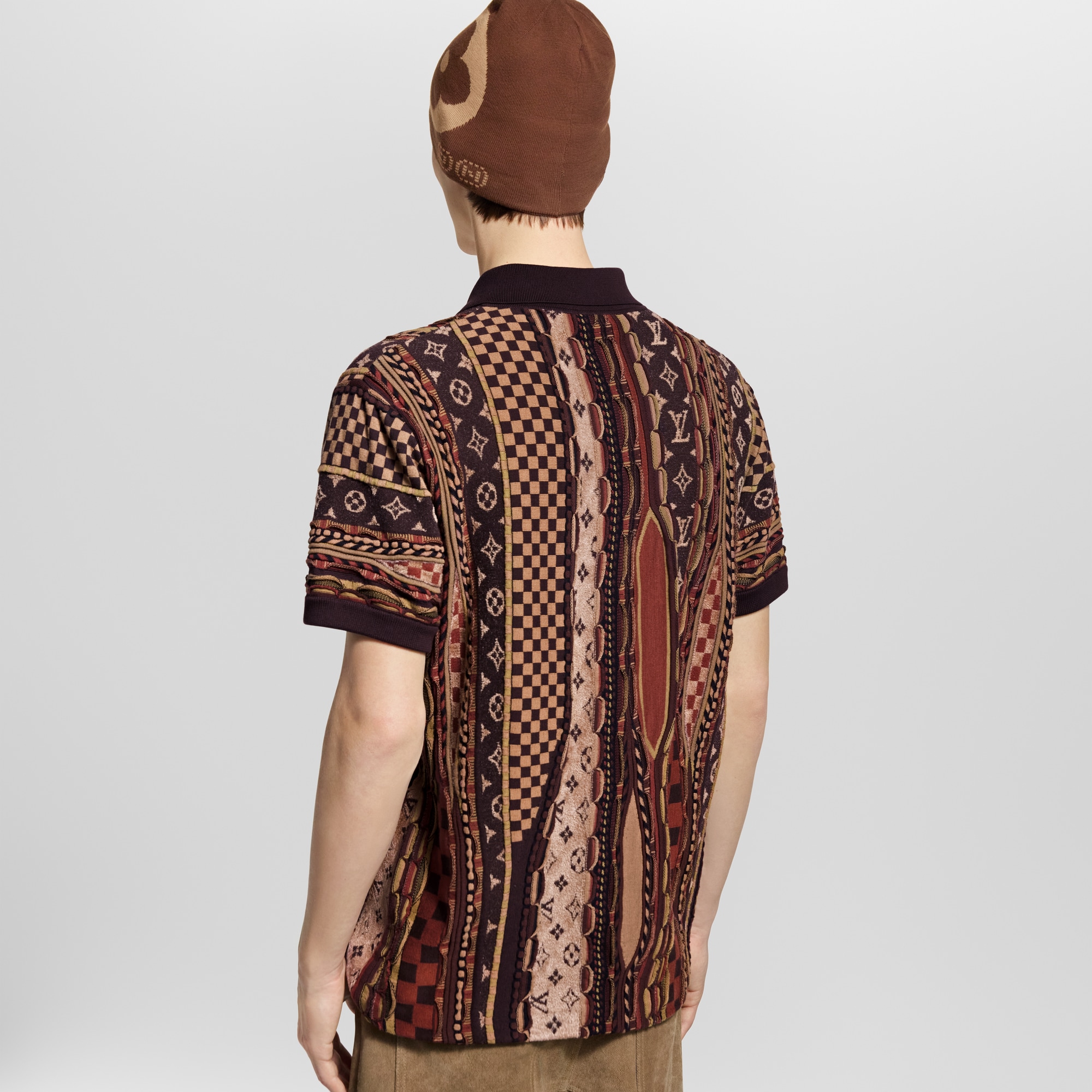 トップス Louis Vuitton knit polo shirt Louis Vuitton Monogram Knit Polo Shirt – Justin Reed